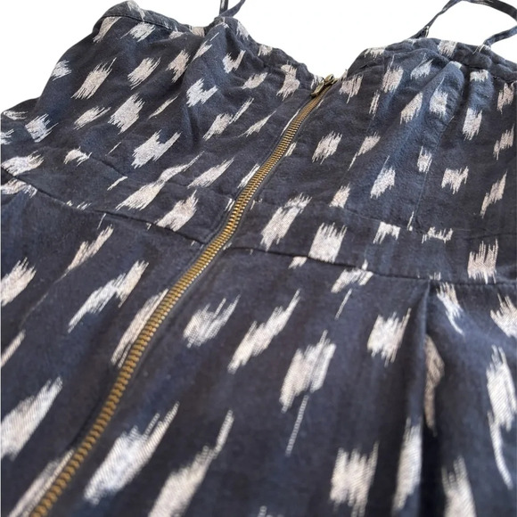 Elevenses Anthropologie Ikat Zip Front Jumpsuit Size 4 - Picture 7 of 12